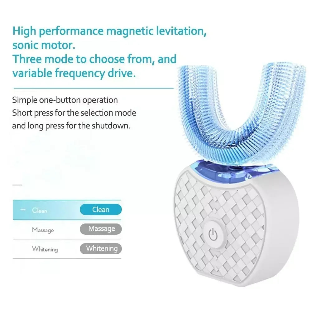 Teeth Saver Ultrasonic Electric Toothbrush for 360° Whitening and Deep Cleaning