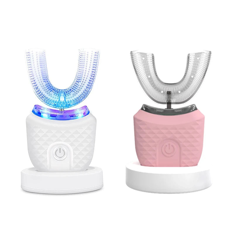 Ultrasonic Vibration U-shaped Waterproof Electric Toothbrush